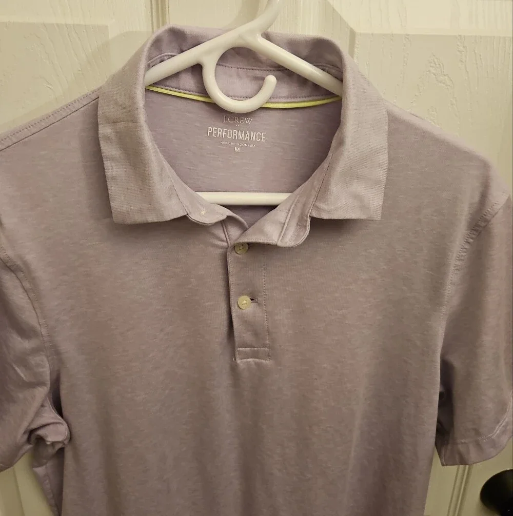 J. Crew Men’s Light Lavender Performance Polo Shirt